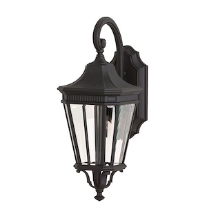 Cotswold Lane-Outdoor Wall Lantern Traditional Aluminum Approved for Wet Locations in Traditional Style-9 Inch Wide by 20.5 Inch High - 276642