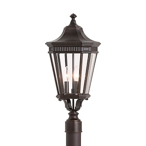 Feiss Lighting-Cotswold Lane-Three Light Outdoor Post Mount in Traditional Style-9.5 Inch Wide by 22.5 Inch High - 276635