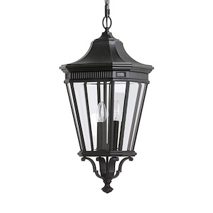 Cotswold Lane-Pendant 3 Light in Traditional Style-12 Inch Wide by 26.5 Inch High