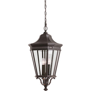 Cotswold Lane-Pendant 3 Light in Traditional Style-12 Inch Wide by 26.5 Inch High - 276629