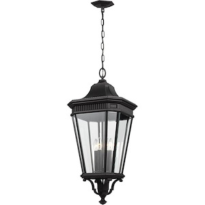 Feiss Lighting-Cotswold Lane-Four Light Outdoor Hanging Lantern in Traditional Style-13.63 Inch Wide by 31 Inch High - 692303