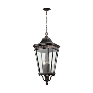 Cotswold Lane-Four Light Outdoor Hanging Lantern in Traditional Style-13.63 Inch Wide by 31 Inch High - 692303