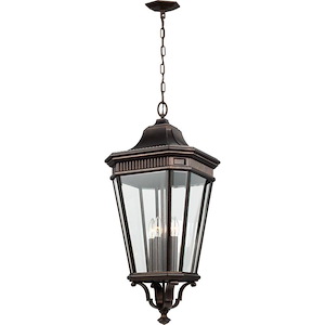 Cotswold Lane-Four Light Outdoor Hanging Lantern in Traditional Style-13.63 Inch Wide by 31 Inch High - 692303