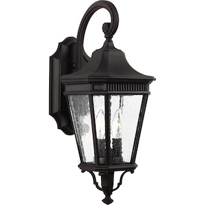 Cotswold Lane-Outdoor Wall Lantern Traditional Aluminum Approved for Wet Locations in Traditional Style-9 Inch Wide by 20.5 Inch High - 1214376