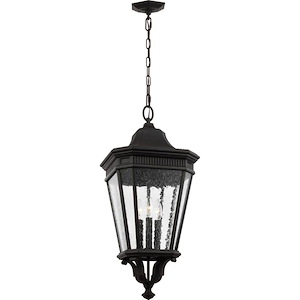 Cotswold Lane-Three Light Outdoor Hanging Lantern in Traditional Style-12 Inch Wide by 26.5 Inch High - 1214442