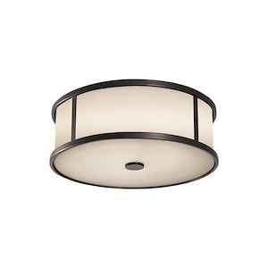 Feiss Lighting-Dakota-Transitional 3 Light Outdoor Ceiling Fixture Stainless Steel in Transitional Style-14 Inch Wide by 4.88 Inch High - 1214298