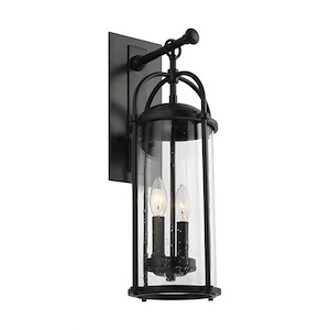 Feiss Lighting-Dakota-Outdoor Wall Lantern Steel Approved for Wet Locations in Transitional Style-7.63 Inch Wide by 20.63 Inch High - 1276565