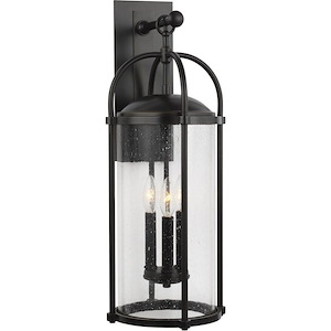Feiss Lighting-Dakota-Outdoor Wall Lantern Steel Approved for Wet Locations in Transitional Style-9.5 Inch Wide by 24.75 Inch High