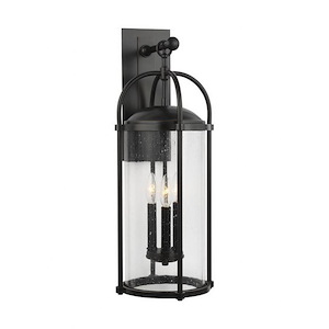 Feiss Lighting-Dakota-Outdoor Wall Lantern Steel Approved for Wet Locations in Transitional Style-9.5 Inch Wide by 24.75 Inch High - 1276627