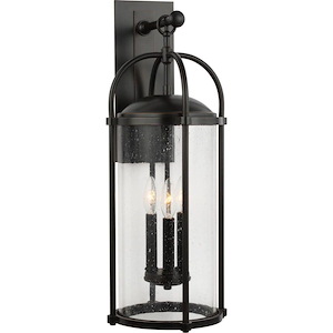 Dakota-Outdoor Wall Lantern Steel Approved for Wet Locations in Transitional Style-9.5 Inch Wide by 24.75 Inch High - 1276627