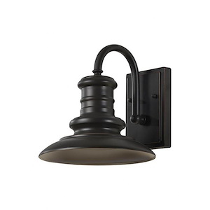 Feiss Lighting-Redding Station-Small Outdoor Wall Lantern Aluminum Approved for Wet Locations in Period Inspired Style-9 Inch Wide by 9.63 Inch High