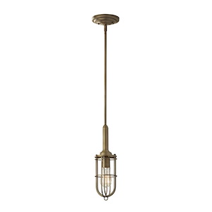 Feiss Lighting-Urban Renewal-Mini-Pendant 1 Light in Period Inspired Style-4.38 Inch Wide by 14.5 Inch High