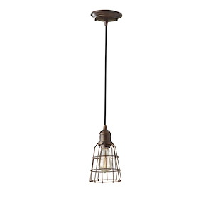 Feiss Lighting-Urban Renewal-Mini-Pendant 1 Light in Period Inspired Style-5.19 Inch Wide by 9.19 Inch High