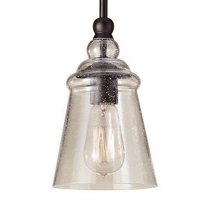 Feiss Lighting-Urban Renewal-Mini-Pendant 1 Light in Period Inspired Style-5.75 Inch Wide by 10 Inch High