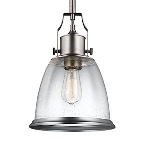 Feiss Lighting-Hobson-Pendant 1 Light in Transitional Style-9.5 Inch Wide by 14.13 Inch High