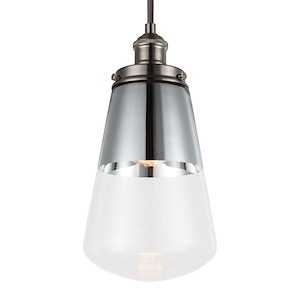 Feiss Lighting-Waveform-Mini-Pendant 1 Light in Modern Style-7.38 Inch Wide by 14.5 Inch High - 1286117