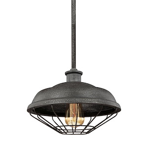 Feiss Lighting-Lennex-Pendant 1 Light in Period Inspired Style-12 Inch Wide by 9 Inch High