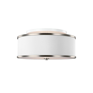 Feiss Lighting-Lennon-Three Light Semi-Flush Mount in Transitional Style-20 Inch Wide by 9.5 Inch High - 1286118