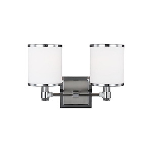 Feiss Lighting-Prospect Park-2 Light Period Uptown Bath Vanity Approved for Damp Locations in Period Uptown Style-14 Inch Wide by 9.75 Inch High - 1276710