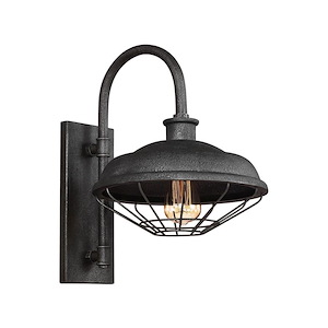 Feiss Lighting-Lennex-Outdoor Wall Lantern Period Inspired Steel Approved for Wet Locations in Period Inspired Style-12 Inch Wide by 17.25 Inch High - 1214155