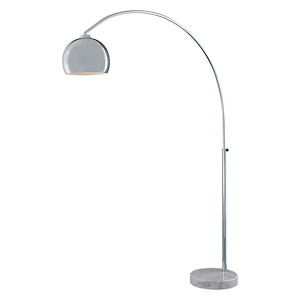 George's Reading Room-One Light Arc Floor Lamp in Contemporary Style-15 Inches Wide by 75.25 Inches Tall - 1215294