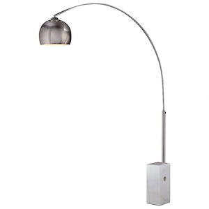 George&#39;s Reading Room-One Light Arc Floor Lamp-9 Inches Wide by 72.5 Inches Tall