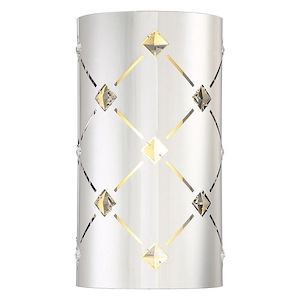Crowned-16W 1 LED Wall Sconce in Transitional Style-6.5 Inches Wide by 12 Inches Tall