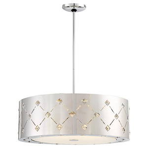Crowned-52W 1 LED Pendant in Transitional Style-22.25 Inches Wide by 9 Inches Tall