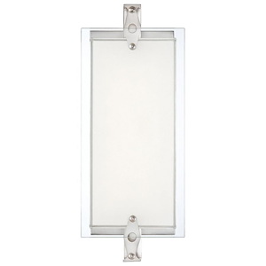 Cuff Link-12W 1 LED Wall Sconce in Contemporary Style-6 Inches Wide by 14.75 Inches Tall