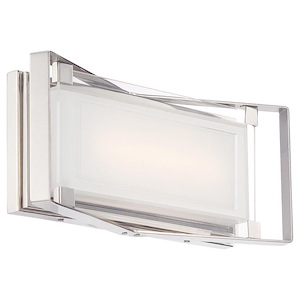 Crystal Clear-15W 1 LED Bath Vanity in Contemporary Style-16 Inches Wide by 6.75 Inches Tall - 523252