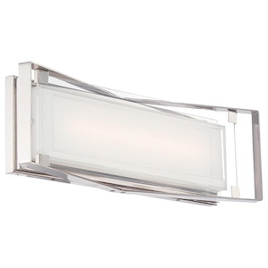 Crystal Clear-23W 1 LED Bath Vanity in Contemporary Style-22 Inches Wide by 6.75 Inches Tall