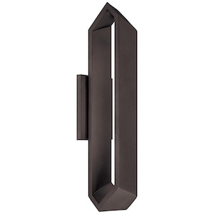 Pitch-23W 1 LED Outdoor Wall Sconce in Contemporary Style-4.75 Inches Wide by 18.5 Inches Tall