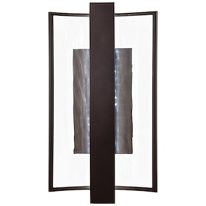 Sidelight-38W 1 LED Outdoor Wall Sconce in Contemporary Style-9 Inches Wide by 15.25 Inches Tall