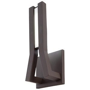 Tune-12W 1 LED Outdoor Wall Sconce in Contemporary Style-5.25 Inches Wide by 11 Inches Tall - 523237