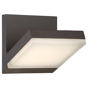 Angle-22W 1 LED Outdoor Wall Sconce in Contemporary Style-6 Inches Wide by 6 Inches Tall