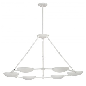 Undertas - 6 Light Chandelier-26.5 Inches Tall and 48 Inches Wide