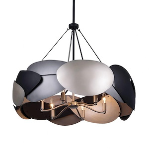 Metalo Misto - 6 Light Pendant-26.28125 Inches Tall and 28 Inches Wide - 1335863