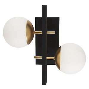 Alluria-Two Light Wall Mount-16 Inches Wide by 15.25 Inches Tall