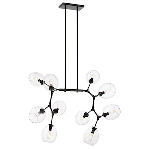 Nexpo - 10 Light Chandelier-15.13 Inches Tall and 50.38 Inches Wide - 1294654