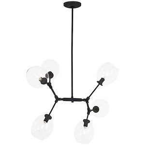 Nexpo - 6 Light Chandelier-13.25 Inches Tall and 34.38 Inches Wide