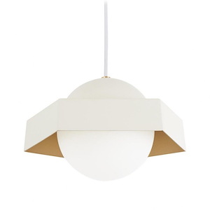 Five-O-8W 1 LED Mini Pendant-10.5 Inches Wide by 6.25 Inches Tall