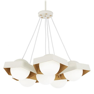 Five-O-48W 6 LED Pendant-27.25 Inches Wide by 25 Inches Tall - 704699