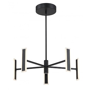 Edge - 150W 5 LED Chandelier-15 Inches Tall and 29.25 Inches Wide