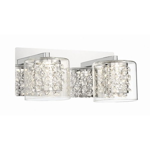 Wild Gems-12W 2 LED Bath Vanity-10.5 Inches Wide by 5.5 Inches Tall