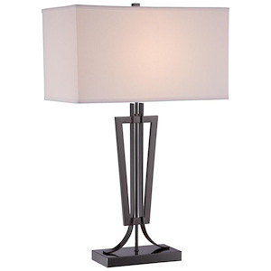One Light Table Lamp in Contemporary Style-10 Inches Wide by 28.25 Inches Tall