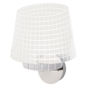 6W 1 LED Wall Sconce-12 Inches Wide by 12.25 Inches Tall