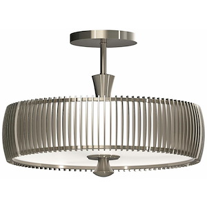 Night Moves - 38W 1 LED Flush Mount-12.38 Inches Tall and 15 Inches Wide