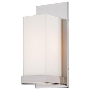 One Light Wall Sconce in Contemporary Style-4.5 Inches Wide by 10 Inches Tall