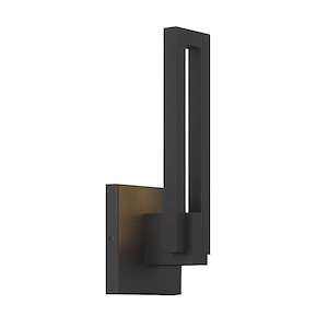 Music - 16W 1 LED Wall Sconce-12 Inches Tall and 4.75 Inches Wide
