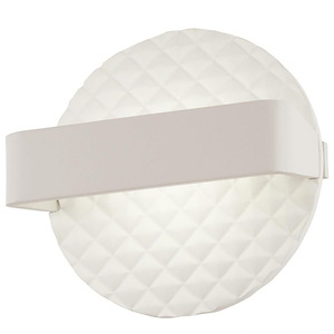 Quilted-8W 1 LED Wall Sconce-6.5 Inches Wide by 6.5 Inches Tall